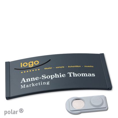 Naambadges polar® color-complete magneet smag® magneet | null | 74 x 34 mm