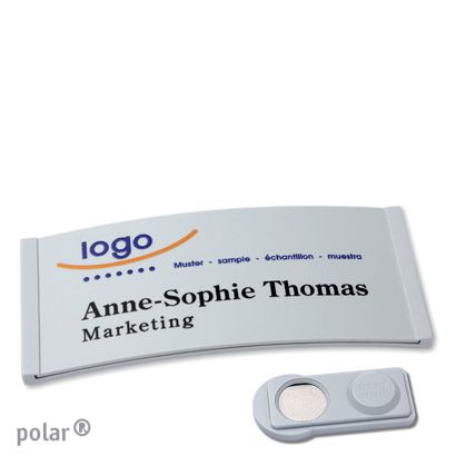 Naambadges polar® color-complete magneet smag® magneet | null | 74 x 34 mm