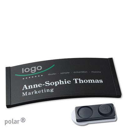 Naambadges polar® color-complete magneet smag® magneet, extra sterk | null | 74 x 34 mm