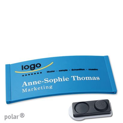Naambadges polar® color-complete magneet smag® magneet, extra sterk | null | 74 x 34 mm