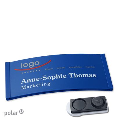 Naambadges polar® color-complete magneet smag® magneet, extra sterk | null | 74 x 34 mm