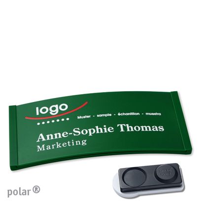 Naambadges polar® color-complete magneet smag® magneet, extra sterk | null | 74 x 34 mm