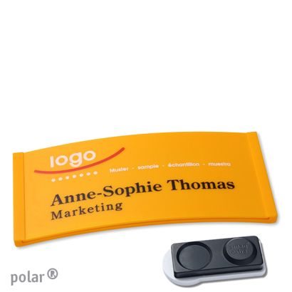Naambadges polar® color-complete magneet smag® magneet, extra sterk | null | 74 x 34 mm