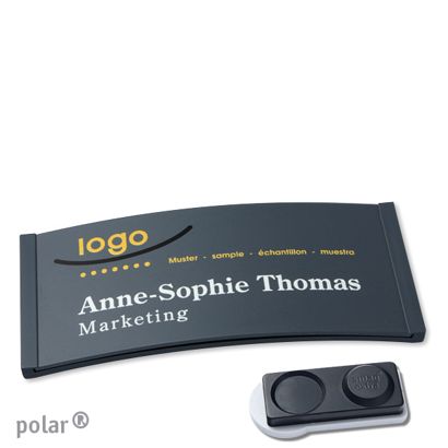 Naambadges polar® color-complete magneet smag® magneet, extra sterk | null | 74 x 34 mm