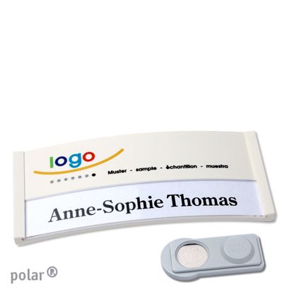 Naambadges polar® color-print magneet smag® magneet | null | 74 x 34 mm
