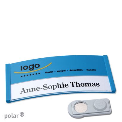 Naambadges polar® color-print magneet smag® magneet | null | 74 x 34 mm