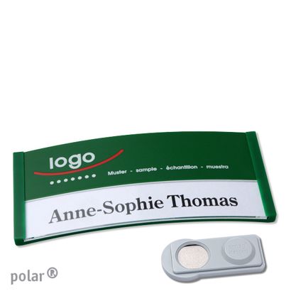 Naambadges polar® color-print magneet smag® magneet | null | 74 x 34 mm