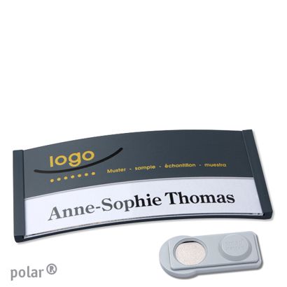 Naambadges polar® color-print magneet smag® magneet | null | 74 x 34 mm