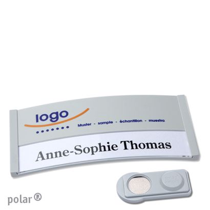 Naambadges polar® color-print magneet smag® magneet | null | 74 x 34 mm