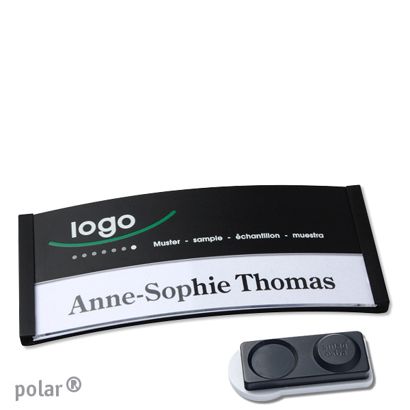 Naambadges polar® color-print magneet smag® magneet, extra sterk | null | 74 x 34 mm