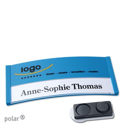 Naambadges polar® color-print magneet smag® magneet, extra sterk | null | 74 x 34 mm