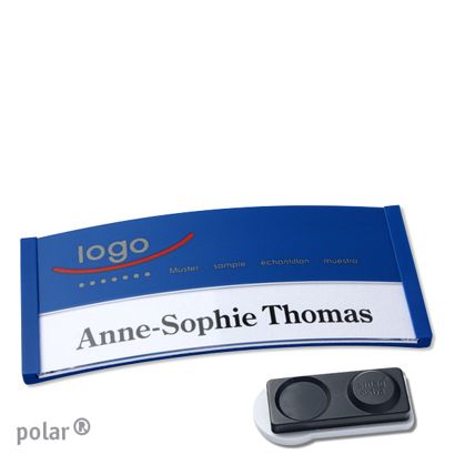 Naambadges polar® color-print magneet smag® magneet, extra sterk | null | 74 x 34 mm