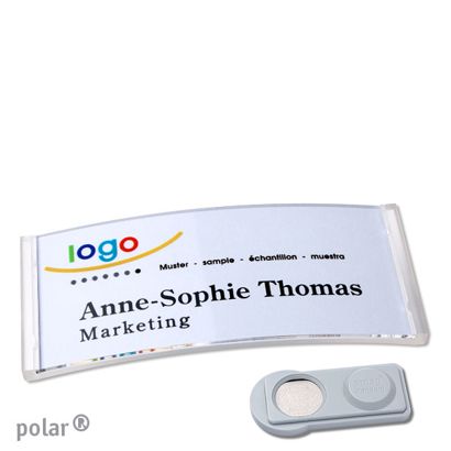 Naambadges polar® quick-print magneet smag® magneet | null | 74 x 34 mm