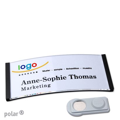 Naambadges polar® quick-print magneet smag® magneet | null | 74 x 34 mm