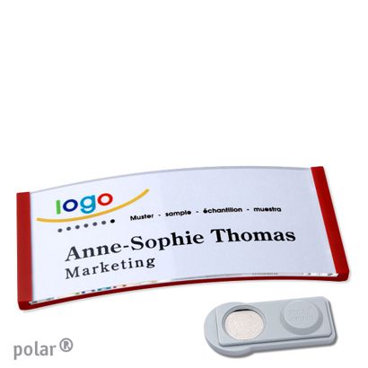 Naambadges polar® quick-print magneet smag® magneet | null | 74 x 34 mm