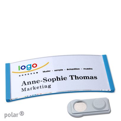 Naambadges polar® quick-print magneet smag® magneet | null | 74 x 34 mm