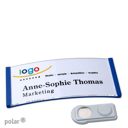 Naambadges polar® quick-print magneet smag® magneet | null | 74 x 34 mm
