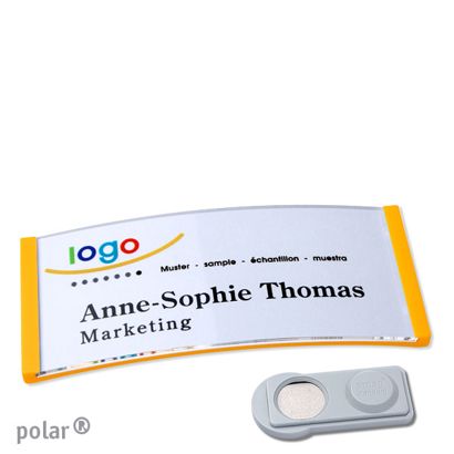 Naambadges polar® quick-print magneet smag® magneet | null | 74 x 34 mm