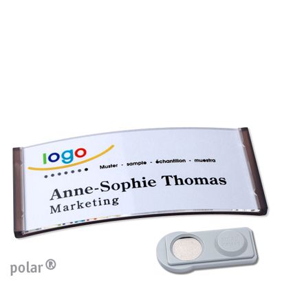 Naambadges polar® quick-print magneet smag® magneet | null | 74 x 34 mm