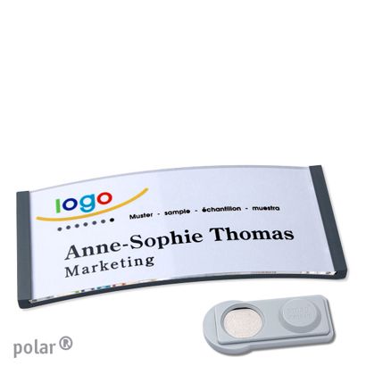 Naambadges polar® quick-print magneet smag® magneet | null | 74 x 34 mm