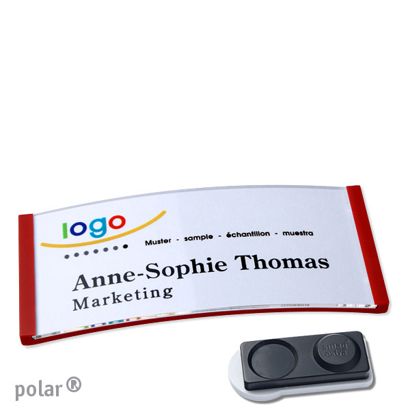 Naambadges polar® quick-print magneet smag® magneet, extra sterk | null | 74 x 34 mm