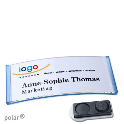 Naambadges polar® quick-print magneet smag® magneet, extra sterk | null | 74 x 34 mm