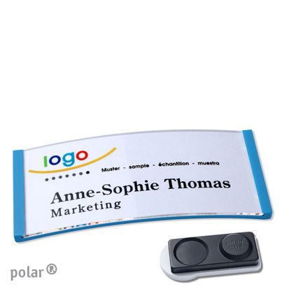 Naambadges polar® quick-print magneet smag® magneet, extra sterk | null | 74 x 34 mm