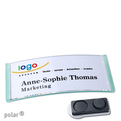 Naambadges polar® quick-print magneet smag® magneet, extra sterk | null | 74 x 34 mm