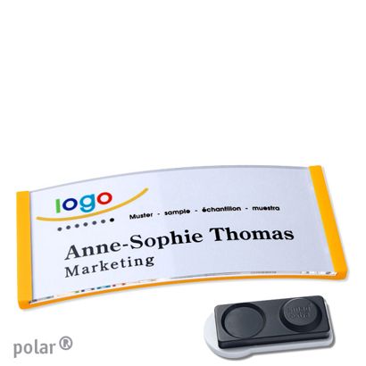 Naambadges polar® quick-print magneet smag® magneet, extra sterk | null | 74 x 34 mm
