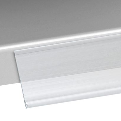 Prijsrail/scanrail DBR, zelfklevend 26 mm | 1250 mm | transparant  | zelfklevend (standaard tape) 