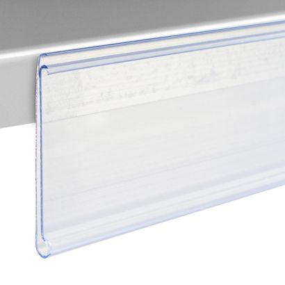 Scanrail DBR, zelfklevend, met grijprand 39 mm | 1000 mm | transparant  | zelfklevend (standaard tape) 