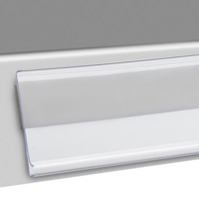 Prijsrail/scanrail DBR, zelfklevend 26 mm | 100 mm | transparant  | zelfklevend (foam tape) 