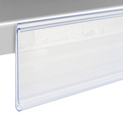 Scanrail DBR, zelfklevend, met grijprand 18 mm | 200 mm | transparant  | zelfklevend (foam tape) 