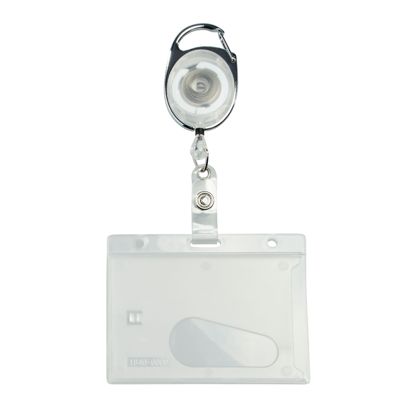 Hard plastic ID-kaarthouders met uittrekbare sleutelhanger null | null
