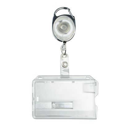 Hard plastic ID-kaarthouders met uittrekbare sleutelhanger null | null