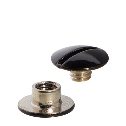 Boekschroeven, zwart gelakt 2 mm