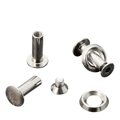 Busschroeven met rozet onderlegschijf, 12 mm, vernikkeld 