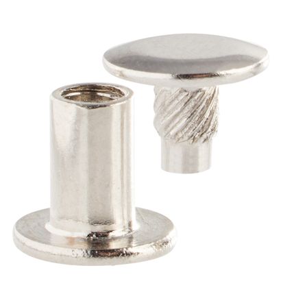 Busschroeven met inslagkop, vernikkeld 8 mm