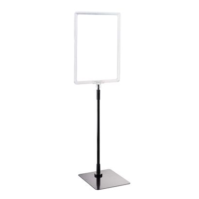 Posterframe met voet en houder (set) A4 null | null | onderstel: zwart