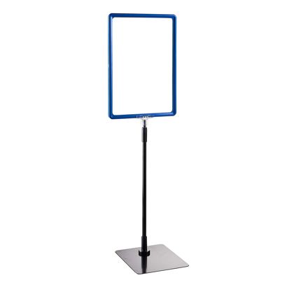 Posterframe met voet en houder (set) A4 null | null | onderstel: zwart