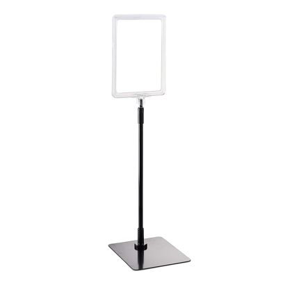 Posterframe met voet en houder (set) A5 null | null | onderstel: zwart