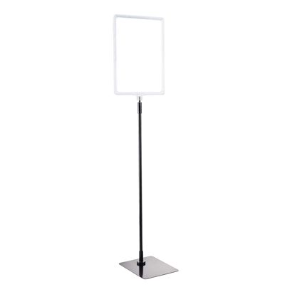 Posterframe met voet en houder (set) A4 null | null | onderstel: zwart