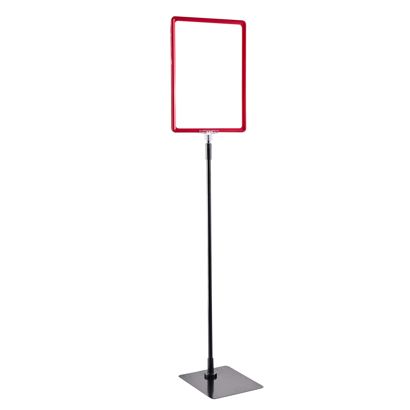 Posterframe met voet en houder (set) A4 null | null | onderstel: zwart