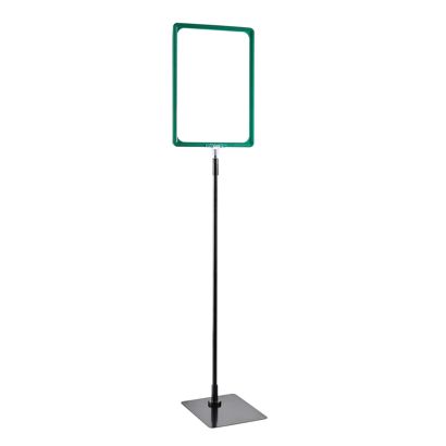 Posterframe met voet en houder (set) A4 null | null | onderstel: zwart
