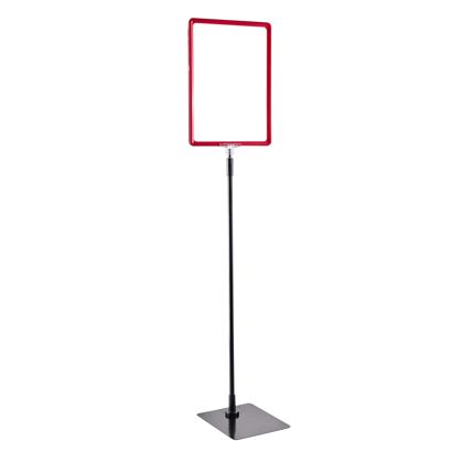 Posterframe met voet en houder (set) A5 null | null | onderstel: zwart
