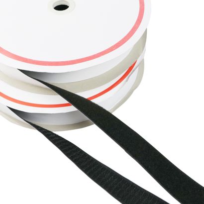 Zelfklevend klittenband, set bestaande uit 25 m lusband en 25 m haakband 38 mm | null