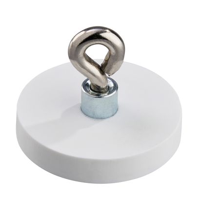 Magneet met rubbercoating met oog 31 mm | null