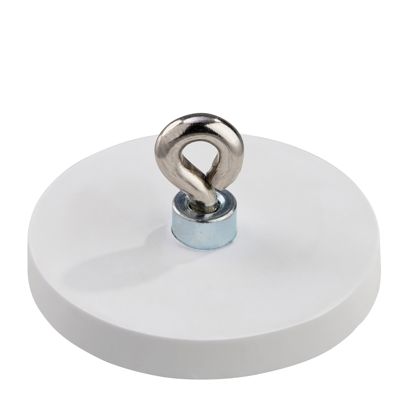 Magneet met rubbercoating met oog 43 mm | null