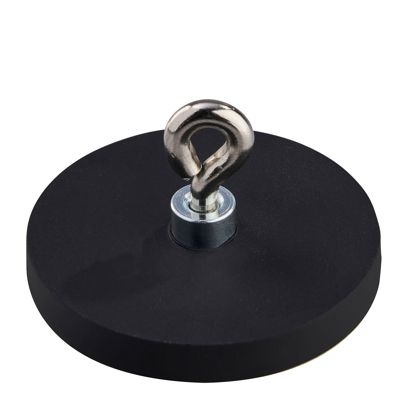 Magneet met rubbercoating met oog 43 mm | null