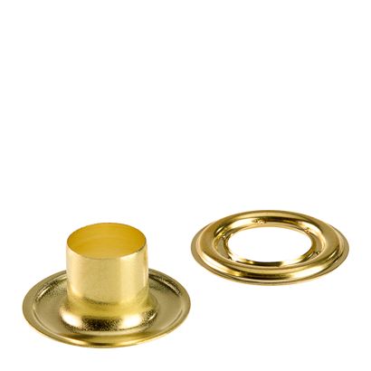 Roestvrijstalen zeilringen, zelftappend, messing null | Ronde zeilringen #3XL (⌀ 11,3 mm) met 11,5 mm extra lange schacht